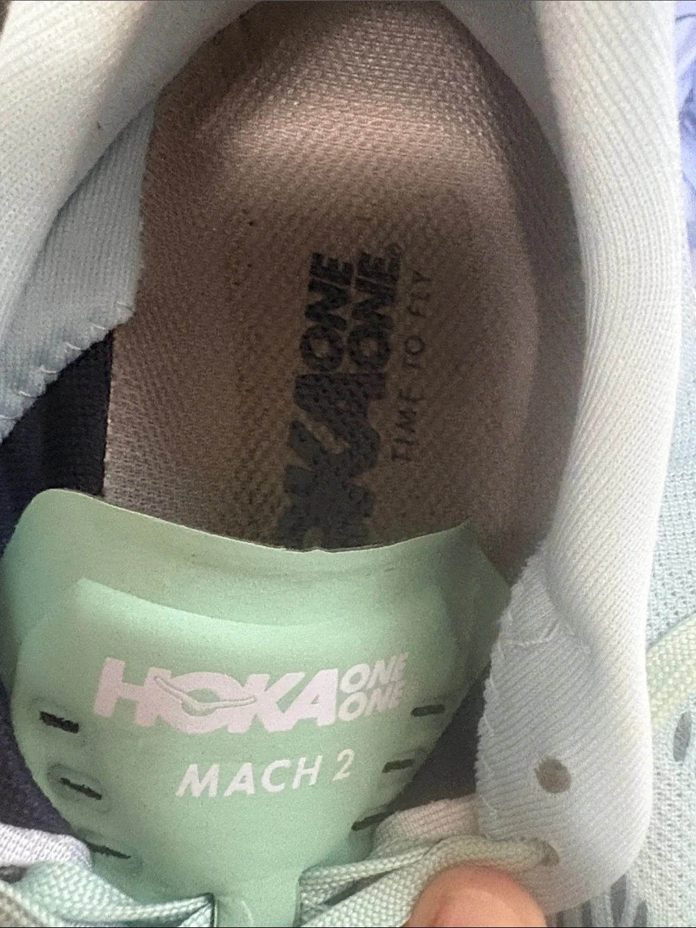 Hoka One One Women's Mint Green Running Shoes size 8